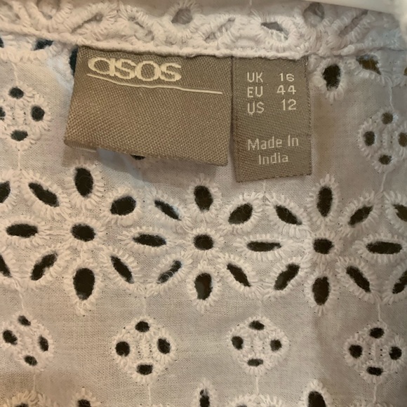 White Broderie/Eyelet Blouse - Picture 3 of 3